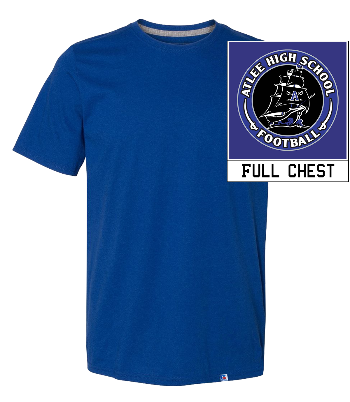 Russell 60/40 Performance Tee