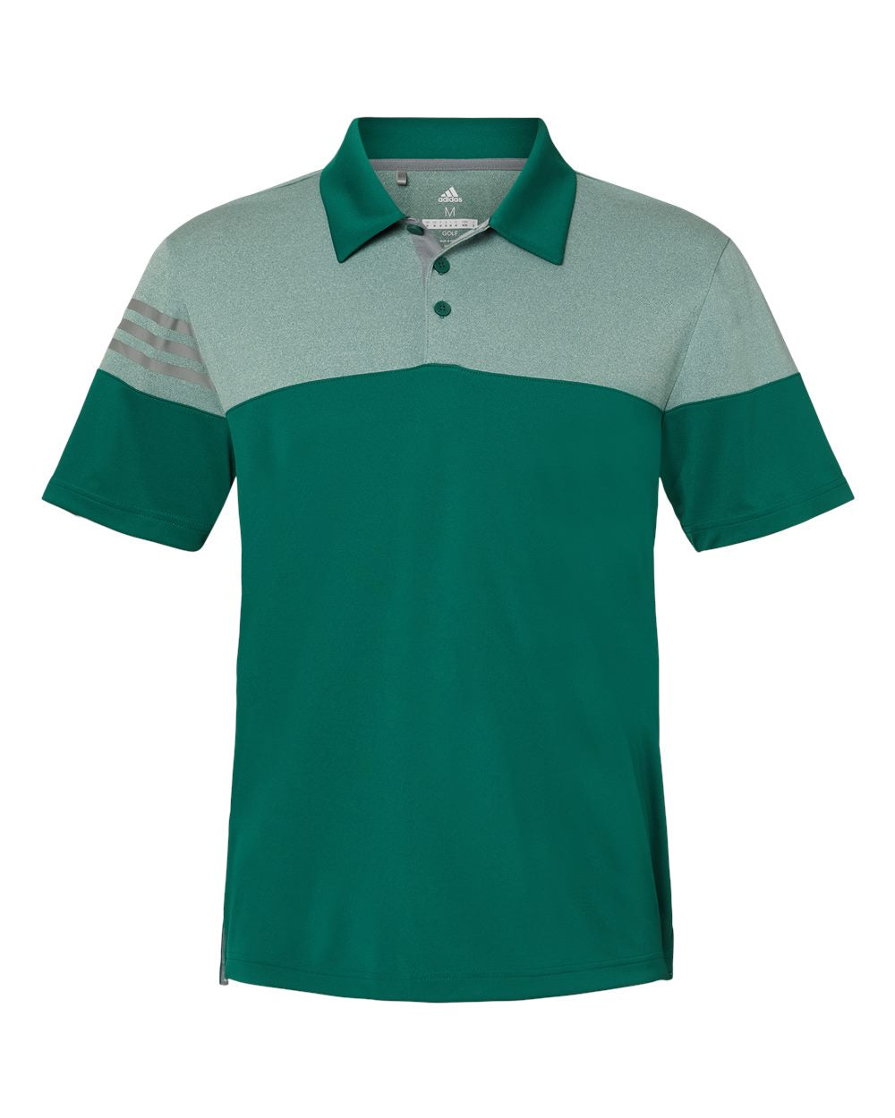 Adidas Heathered 3-Stripes Colorblocked Polo (A213)