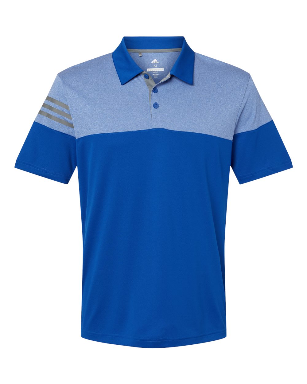 Adidas Heathered 3-Stripes Colorblocked Polo (A213)