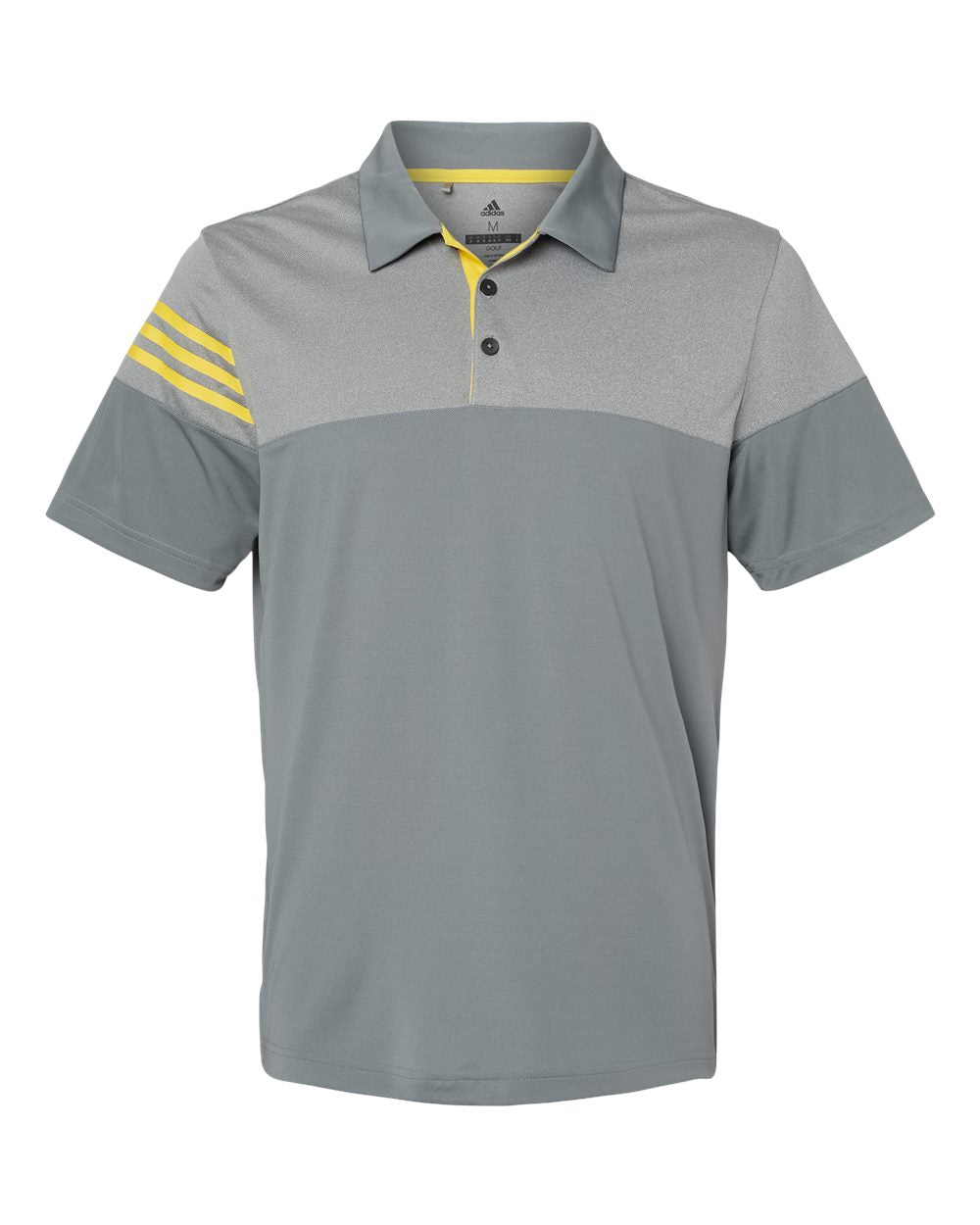 Adidas Heathered 3-Stripes Colorblocked Polo (A213)