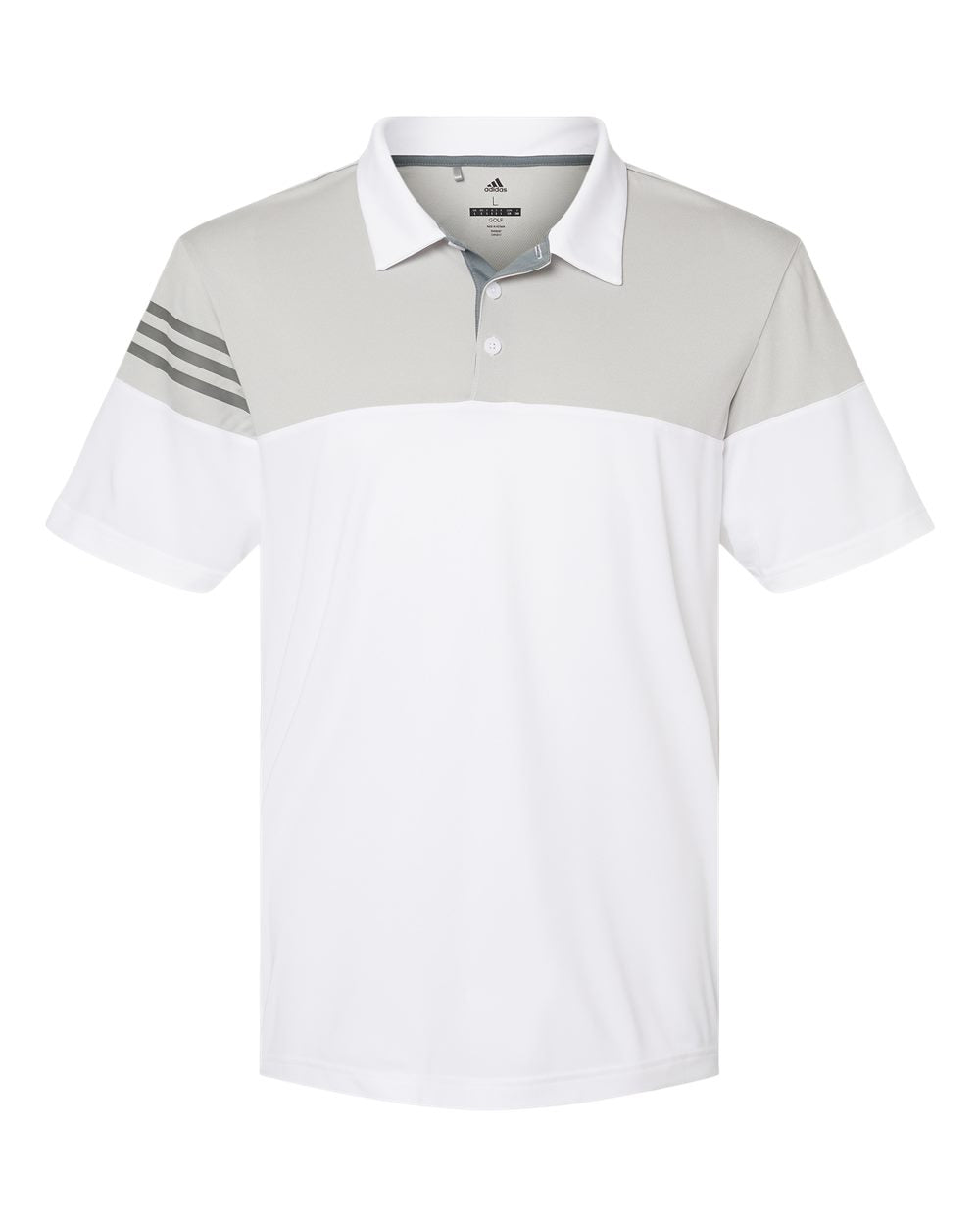 Adidas Heathered 3-Stripes Colorblocked Polo (A213)