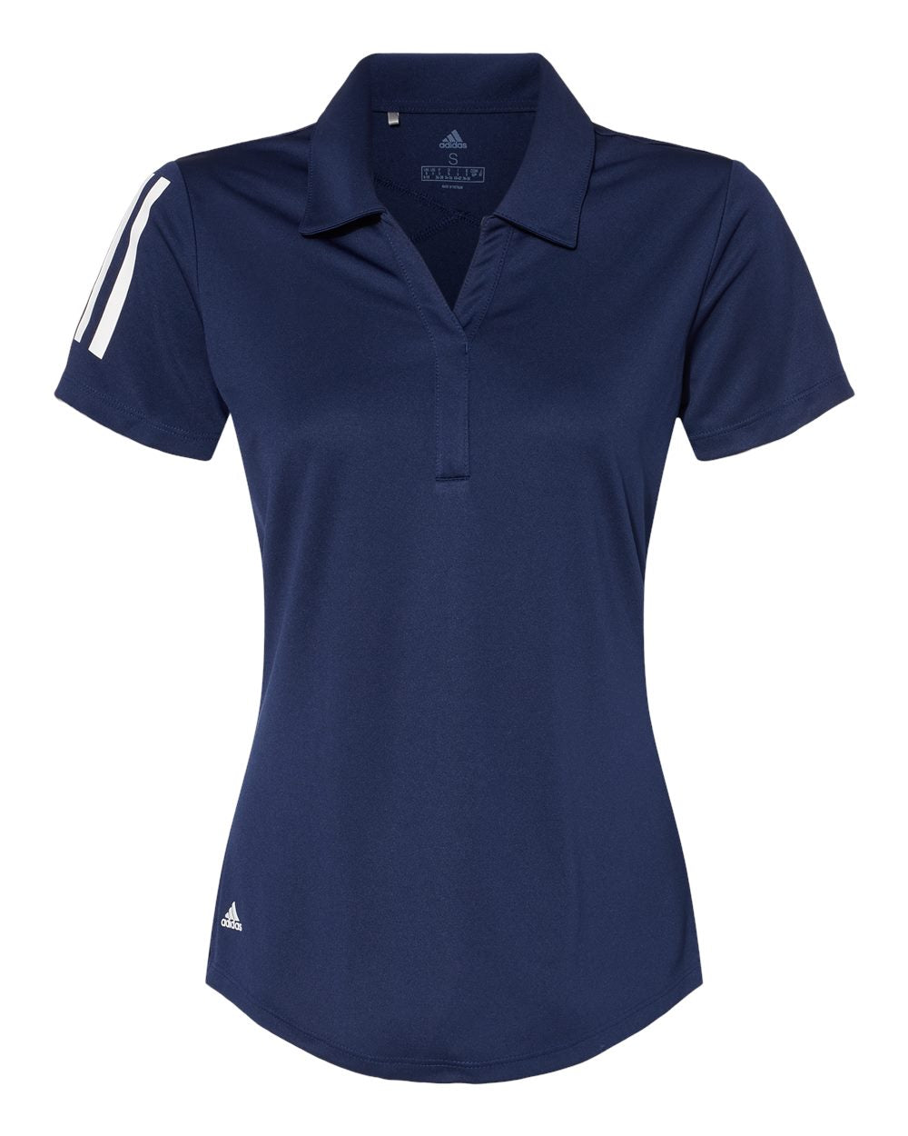 Adidas Ladies Floating 3-Stripes Polo (A481)