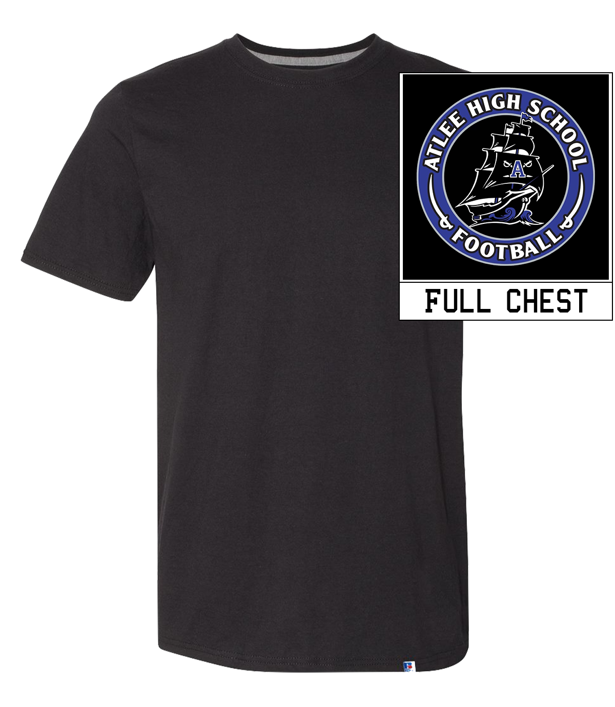 Russell 60/40 Performance Tee – CampusSideline